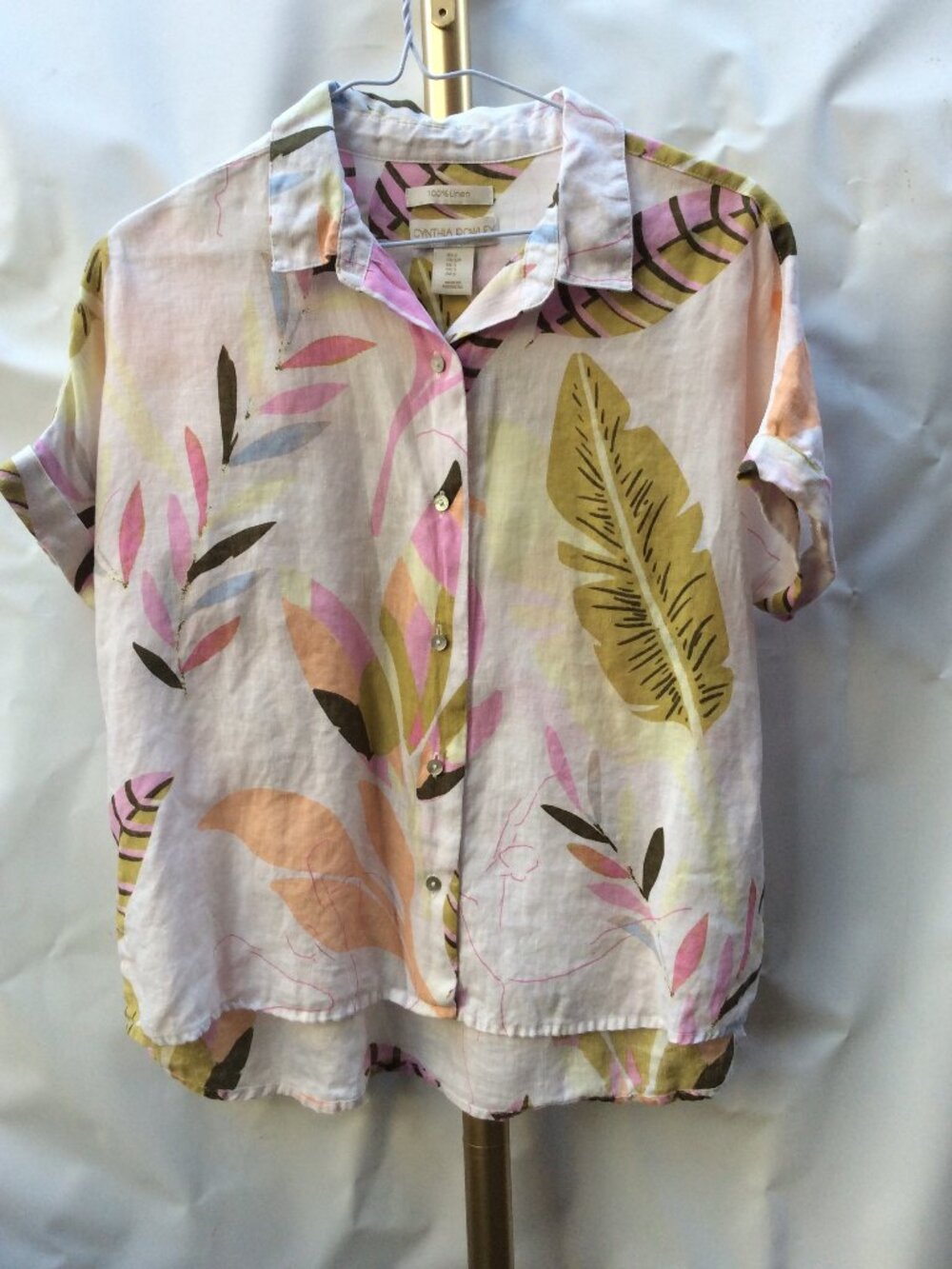 Cynthia Rowley 100% Linen Top | PTP 21" | Size S